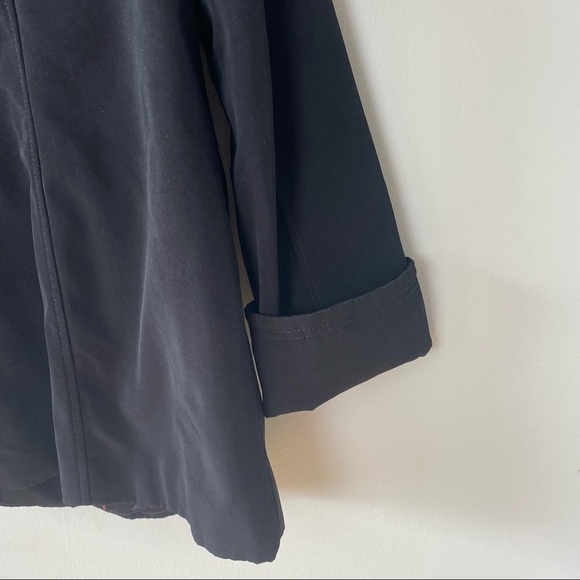 Jones New York Black Jacket with Snaps and Large Sweater Collar - Picture 10 of 13